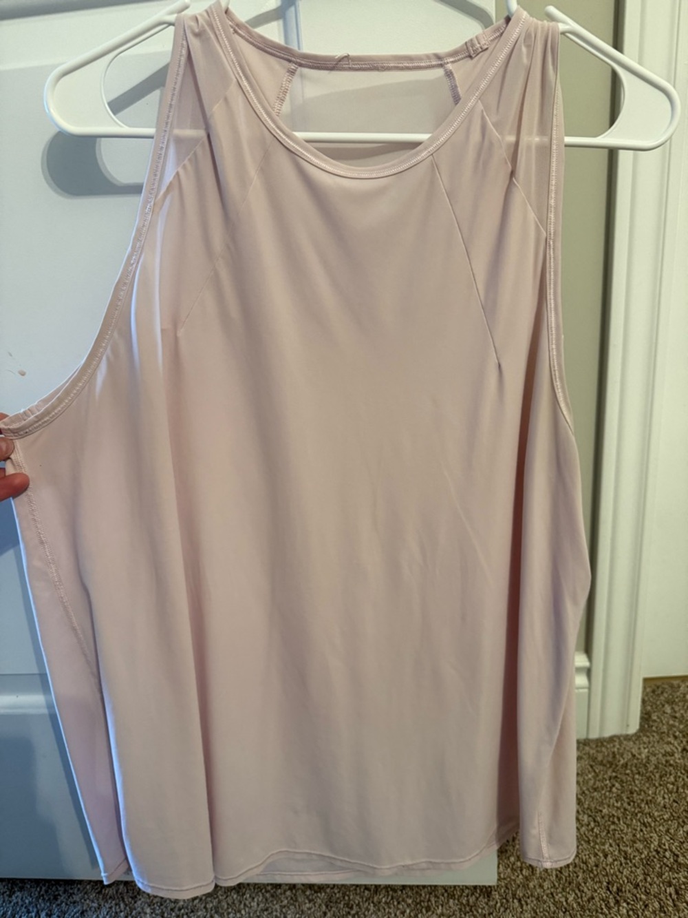 Lululemon Light Blush Sleeveless Athletic Tank Top
